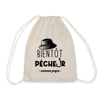 Bientôt pêcheur comme papa - Sac de sport léger - nature - Devant