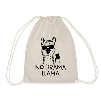 No Drama Llama - Turnbeutel - Natur - Vorne