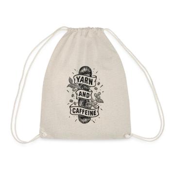Yarn & Caffeine - Turnbeutel - Natur - Vorne