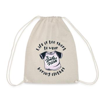 La vie est trop courte pour porter des vêtements ennuyeux - Sac de sport léger - nature - Devant