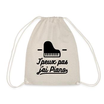 J'peux pas j'ai piano - Sac de sport léger - nature - Devant