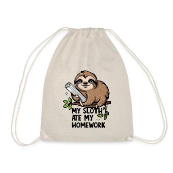 Ma paresse a mangé mes devoirs - Sac de sport léger - nature - Devant