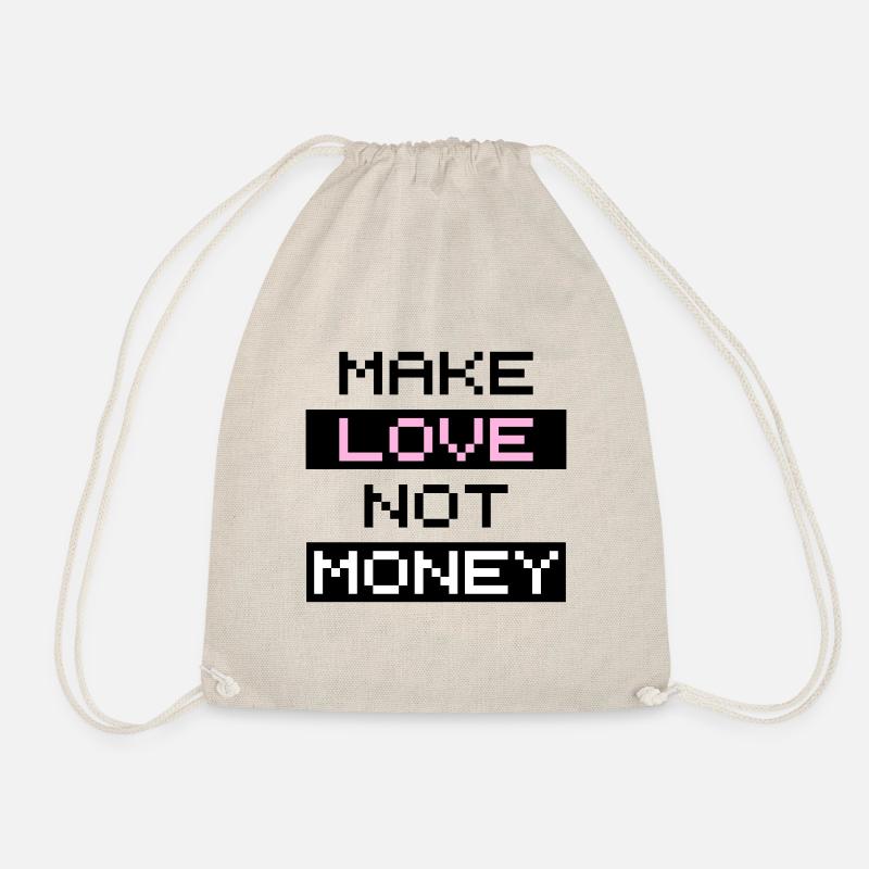 Faites l’amour, pas l’argent - Sac de sport léger - nature