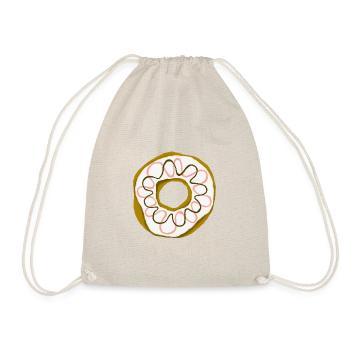 Beignet avec glaçage blanc - Sac de sport léger - nature - Devant