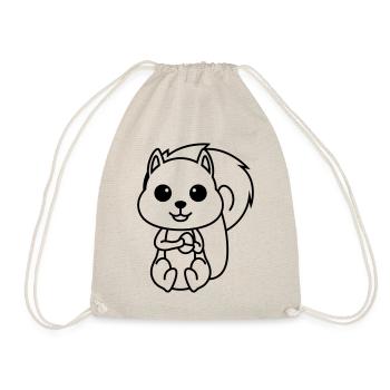 Écureuil Comic Animal - Sac de sport léger - nature - Devant