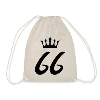 66 Number crown - Drawstring Bag - nature - Front