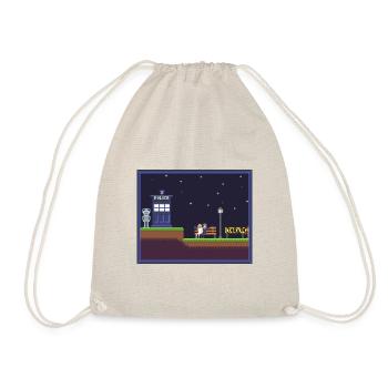 DrWhoShirtPixel - Turnbeutel - Natur - Vorne