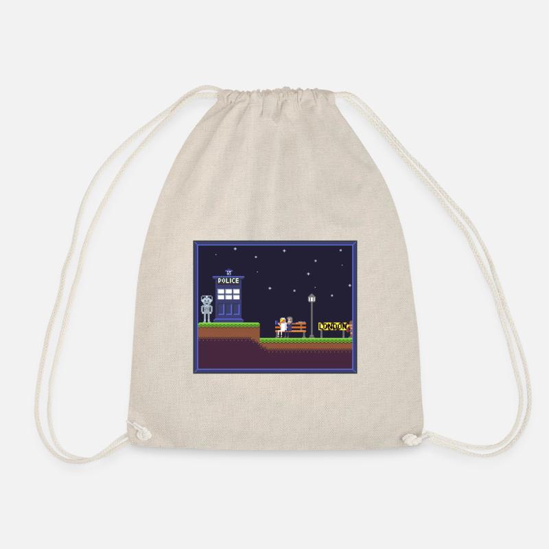 DrWhoShirtPixel - Turnbeutel - Natur