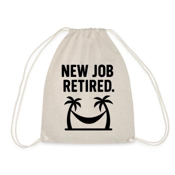 Cadeau de retraite Nouvel emploi Retraité - Sac de sport léger - nature - Devant