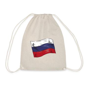 Drapeau de russie Vintage Drapeau russe d’occasion Look - Sac de sport léger - nature - Devant