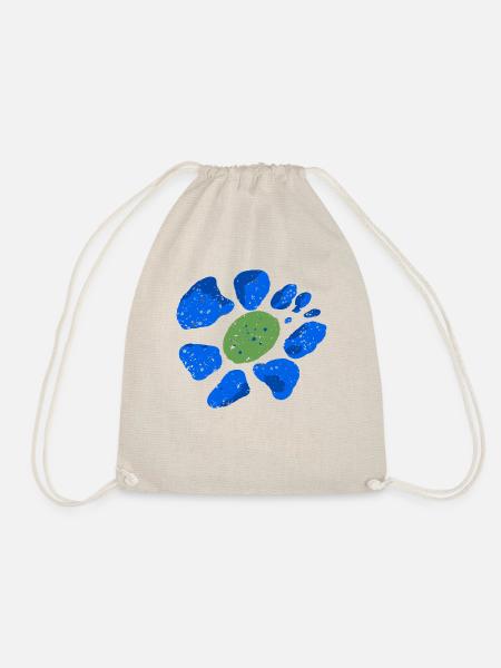 Blume Vintage - Turnbeutel - Natur