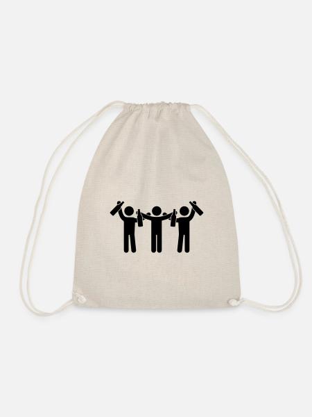 party boys icon - Turnbeutel - Natur