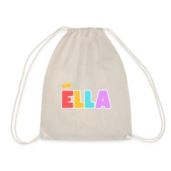Ella! Personalisierbar - Turnbeutel - Natur - Vorne
