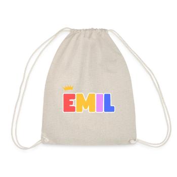 Emil! Customizable - Drawstring Bag - nature - Front