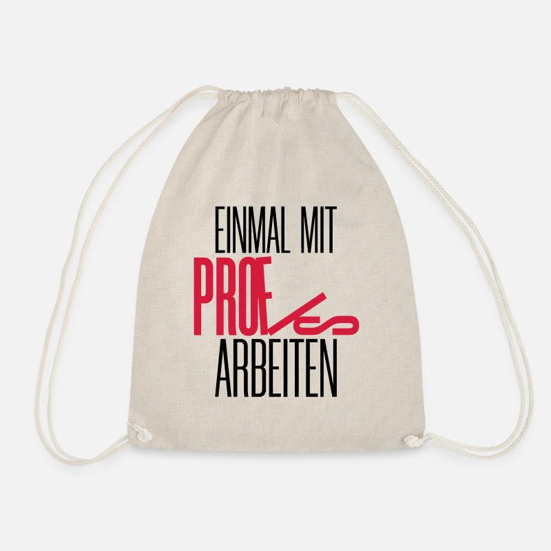 Einmal mit Profis arbeiten - Farbwechsel 2C - Turnbeutel - Natur