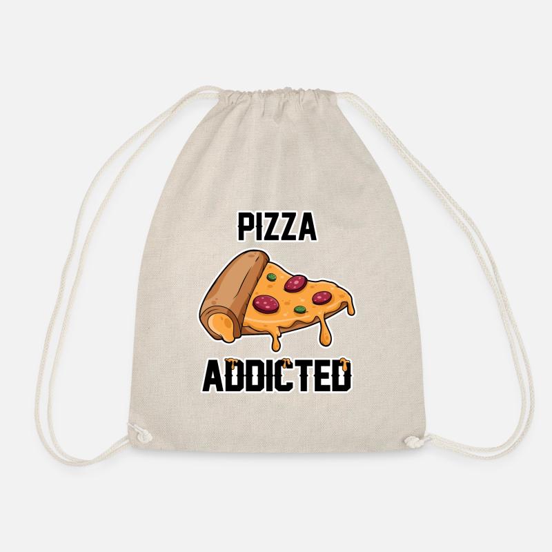 Pizza Addicted - Pizza süchtig - Turnbeutel - Natur