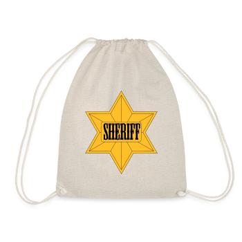 Sheriff stylisch - Turnbeutel - Natur - Vorne