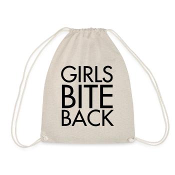 Girls bite back - Drawstring Bag - nature - Front