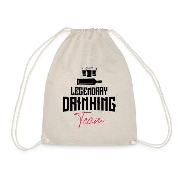 drinking team legendary shots - Turnbeutel - Natur - Vorne