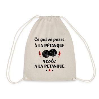 Ce qui se passe à la pétanque, fête des pères - Sac de sport léger - nature - Devant