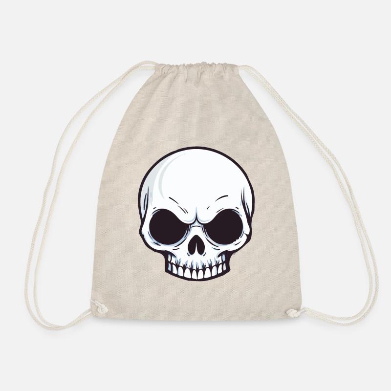 skull head - Turnbeutel - Natur
