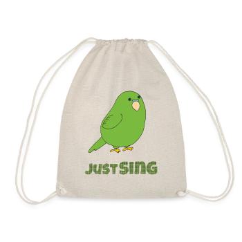 wellensittich just sing - Turnbeutel - Natur - Vorne