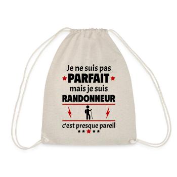 Pas parfait mais randonneur, fête des pères, noël - Sac de sport léger - nature - Devant