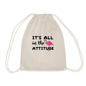 Flamingo Pink Flamingo Flamingo Gift - Drawstring Bag - nature - Front