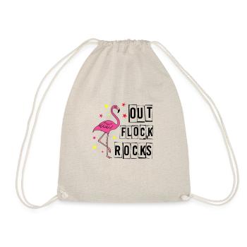 Flamingo Pink Flamingo Flamingo Gift - Drawstring Bag - nature - Front