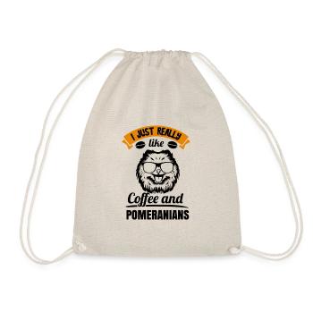 Spitz Pomeranian Zwergspitz Chien - Sac de sport léger - nature - Devant