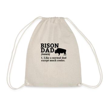 Bison Buffalo Water Buffalo National Park - Drawstring Bag - nature - Front