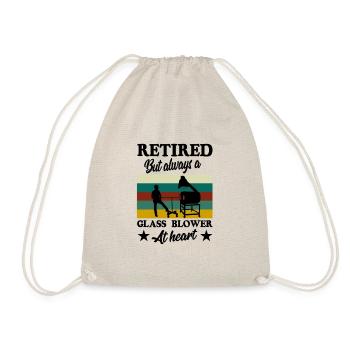 Glassmaker Glassblowers Glass Blowing Glass - Drawstring Bag - nature - Front