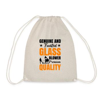Glassmaker Glassblowers Glass Blowing Glass - Drawstring Bag - nature - Front