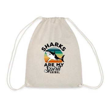 Shark, Great White Shark, Sharks, Megalodon, Shark, Hammerhead Shark - Drawstring Bag - nature - Front