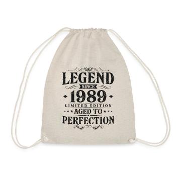 Legend since 1989 Vintage Born Birthday - Drawstring Bag - nature - Front