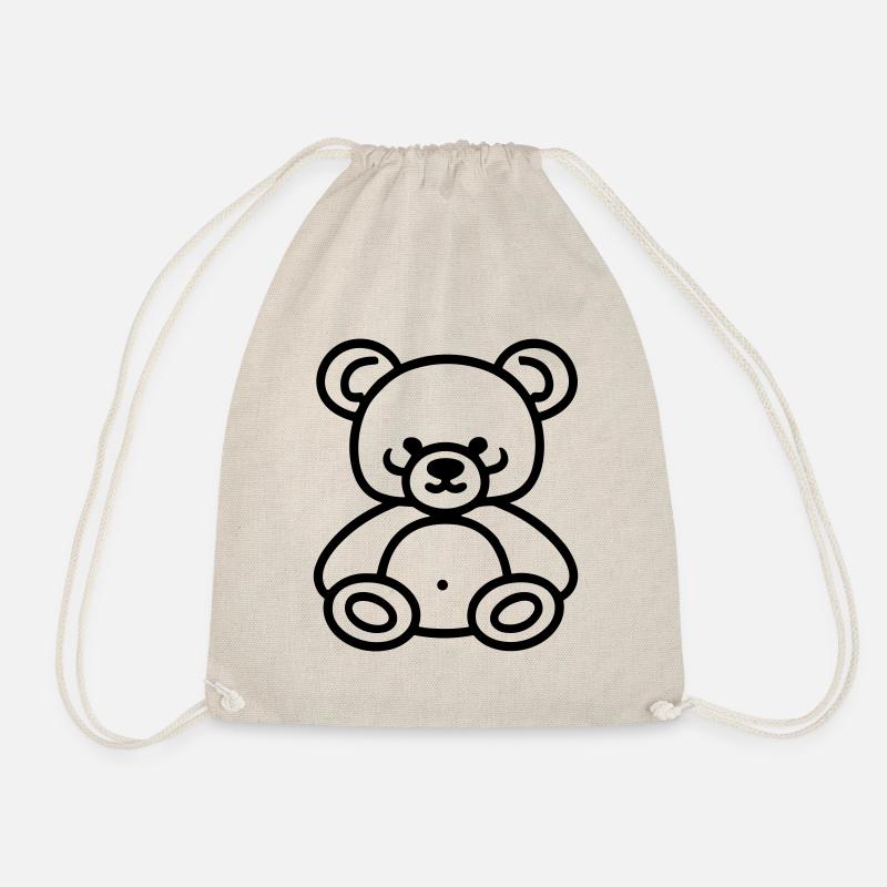 Teddybär - Turnbeutel - Natur