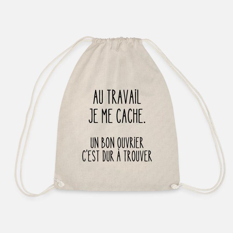 au travail je me cache - Sac de sport léger - nature
