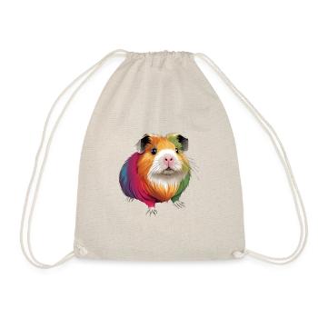 Cute colorful guinea pig - Drawstring Bag - nature - Front