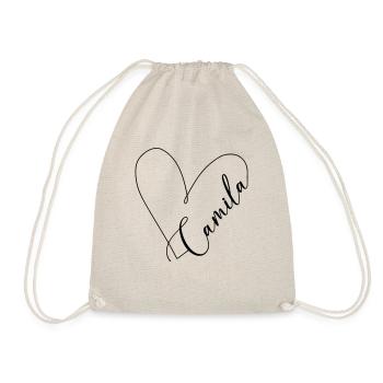 Camila Nom Ligne de Coeur - Sac de sport léger - nature - Devant