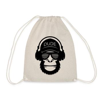 Dude - Drawstring Bag - nature - Front