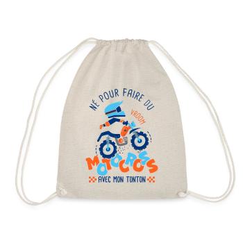 Né pour faire du motocross avec mon tonton - Sac de sport léger - nature - Devant