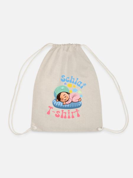 Schlaf T-Shirt - Turnbeutel - Natur