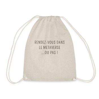 Série metaverse. Vêtements à message humoristique. - Sac de sport léger - nature - Devant