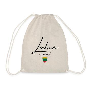 Lithuanian flag, Lithuanian pride - Drawstring Bag - nature - Front