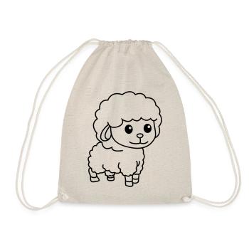 Sheep Comic Animal - Drawstring Bag - nature - Front