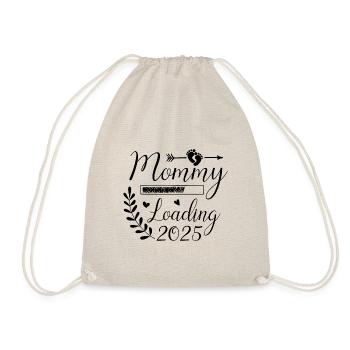 Maman 2025 chargement, je vais être 2025 Maman mignonne - Sac de sport léger - nature - Devant