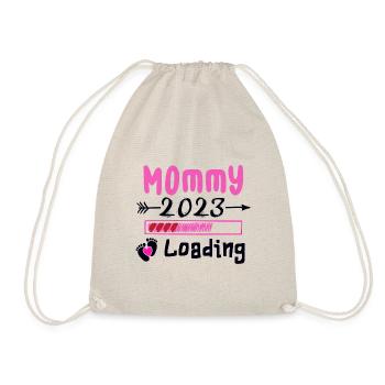 Maman chargeant 2023, future maman 2023 - Sac de sport léger - nature - Devant