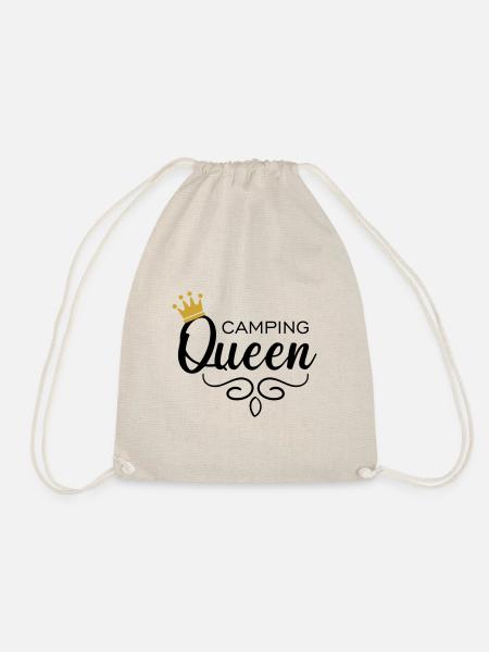 Camping Queen - Turnbeutel - Natur
