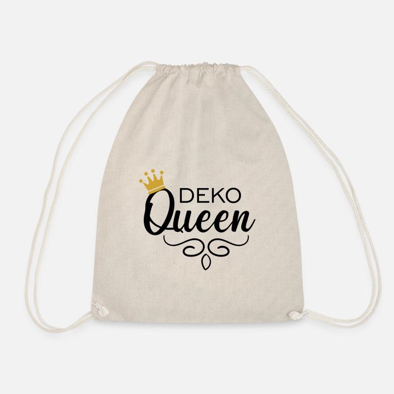 Deko Queen - Turnbeutel - Natur