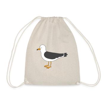 Möwe - Turnbeutel - Natur - Vorne